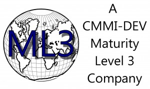 CDI Logo CMMI ML3 - Global black and white
